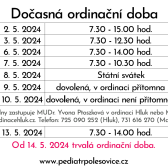 Dočasná ordinační doba