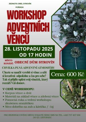 výroba adventního věnce